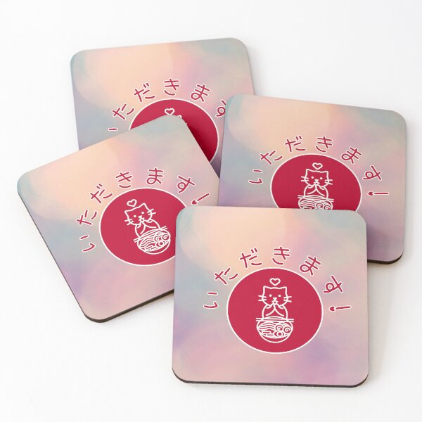 Item preview, Kawaii Vintage Style Japanese Ramen Cat Itadakimasu designed and sold by Andy Hilaire.