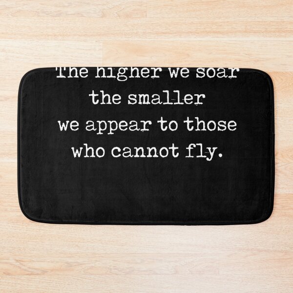 Item preview, The higher we soar - Friedrich Nietzsche Quote - Literature - Typewriter Print - Black designed and sold by Studio Grafiikka.