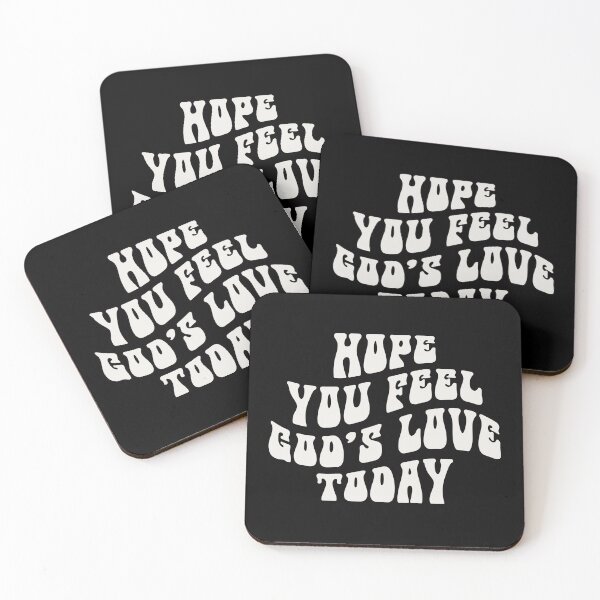 Item preview, Hope You Feel God's Love Today Typography-White by Bossy Cat Home designed and sold by BossyCatHome.