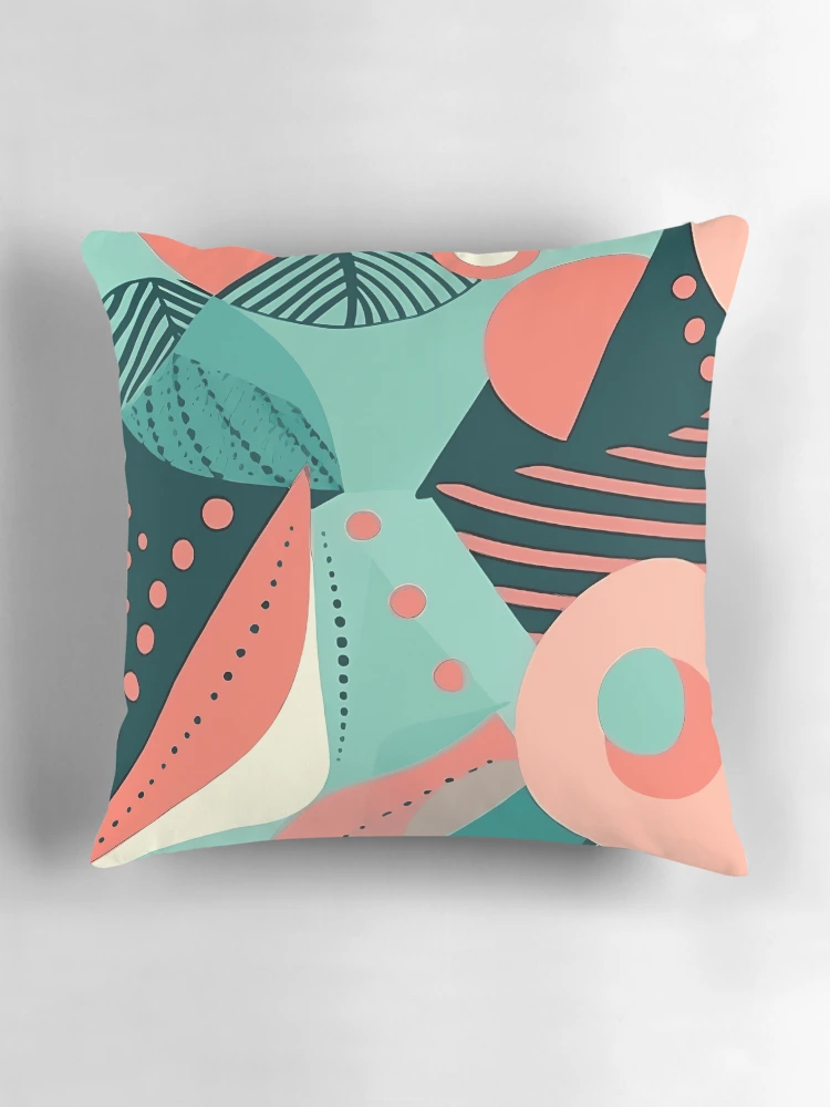 Thumbnail 3 of 4, Pillow, Retro Abstract designed and sold by InfinityPattern.