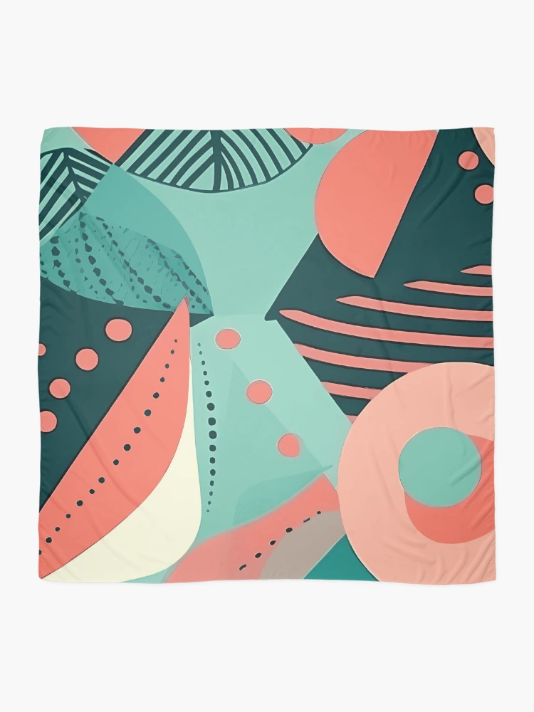 Thumbnail 2 of 3, Scarf, Retro Abstract designed and sold by InfinityPattern.