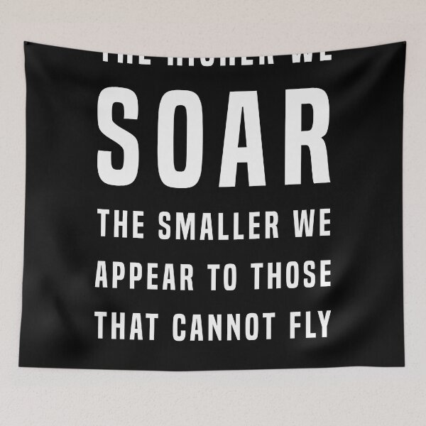 Item preview, Friedrich Nietzsche Quote - The Higher We Soar - Literature - Typography Print - Black designed and sold by Studio Grafiikka.