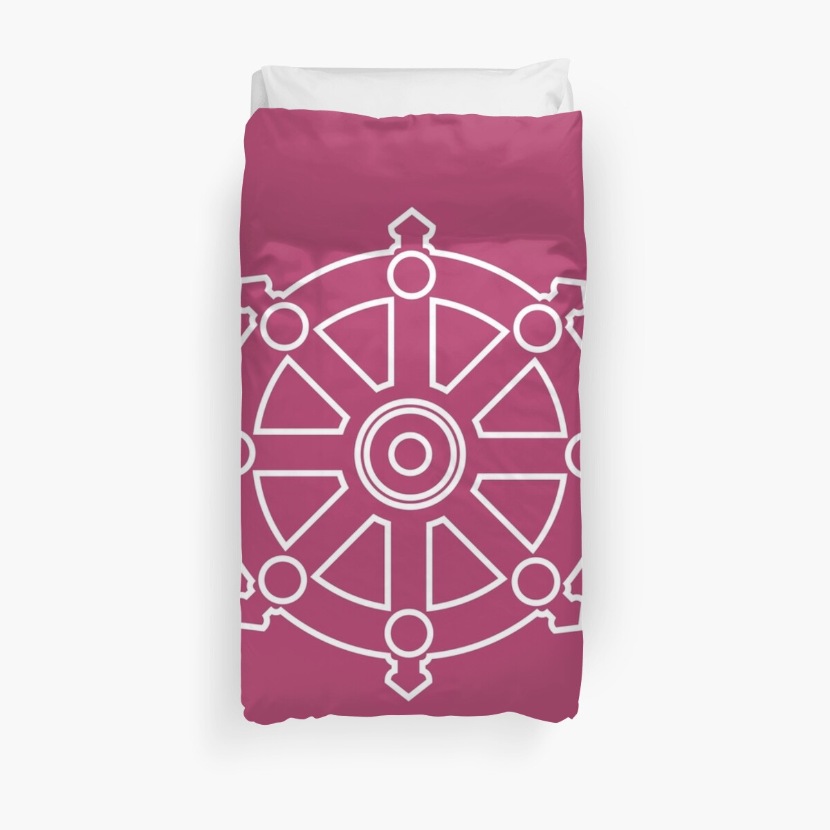 dhamma wheel dharmachakra duvet covers by iopan redbubble