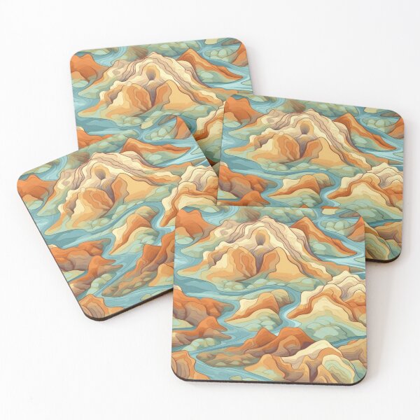 Item preview, Desert River - Organic Abstract Art - Original Artwork Pattern designed and sold by ShadedGallery.
