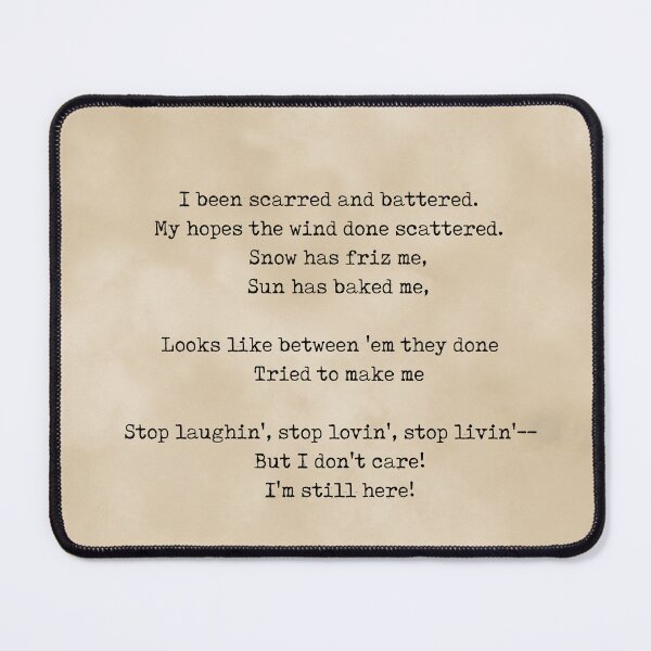 Item preview, Still Here - Langston Hughes Poem - Literature - Typewriter Print 1 - Vintage designed and sold by Studio Grafiikka.