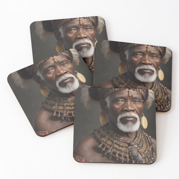 Artikelvorschau, Älterer afrikanischer Zulu, männlich 4 entworfen und verkauft von Rothnaric.
