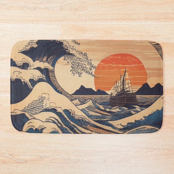 Item preview, The Great Wave and A Boat designed and sold by XamiDesign.