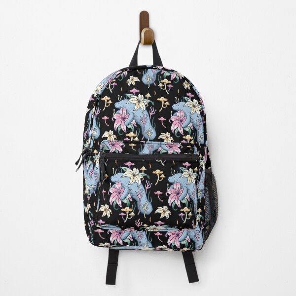 Item preview, Manatee Explores Floral Lagoon - Rustic Flower Design designed and sold by Bangtees.