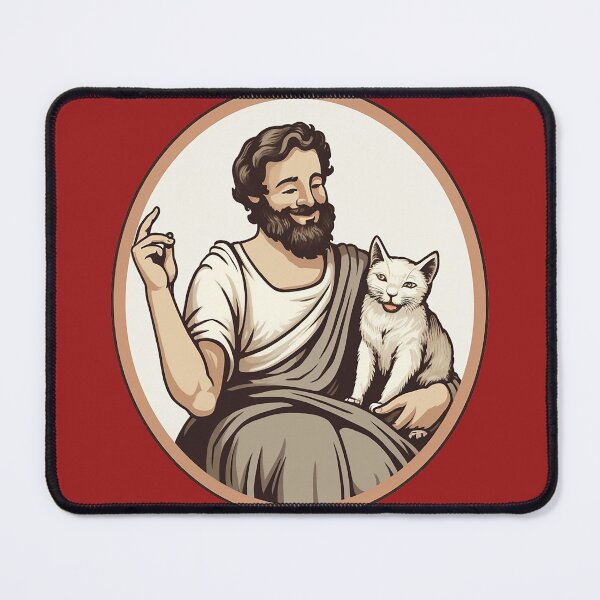 Item preview, A man happy with a cat designed and sold by alien038.