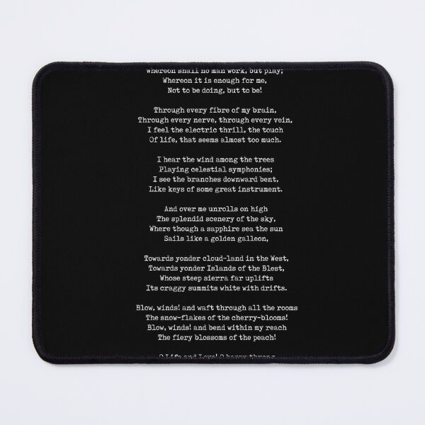 Item preview, A Day Of Sunshine - Henry Wadsworth Longfellow Poem - Literature - Typewriter Print 1 - Black designed and sold by Studio Grafiikka.