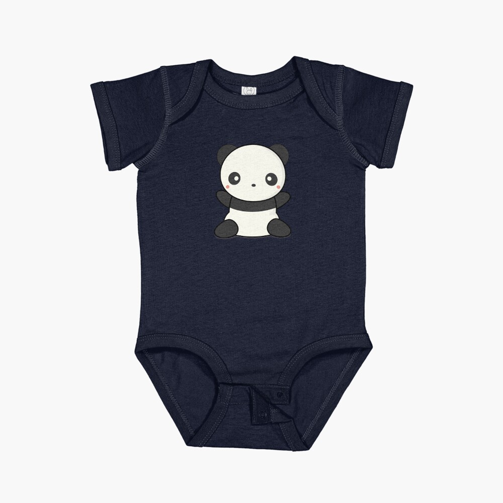 Lovely Cute Kawaii Panda Wants To Hug Baby One Piece for Sale by wordsberry Redbubble