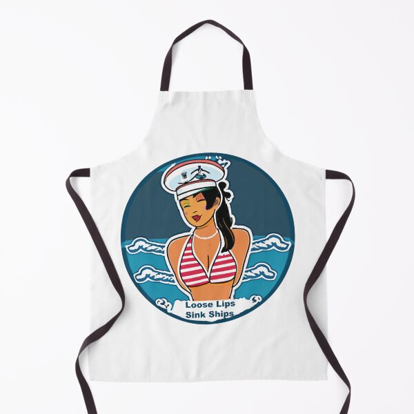 Item preview, Loose lips sink ships Woman Bikini designed and sold by RossDillon.