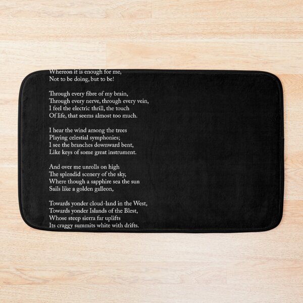 Item preview, A Day Of Sunshine - Henry Wadsworth Longfellow Poem - Literature - Typography Print 2 - Black designed and sold by Studio Grafiikka.