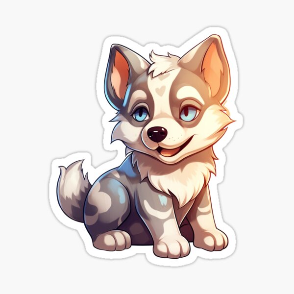 Tribal Husky Sticker