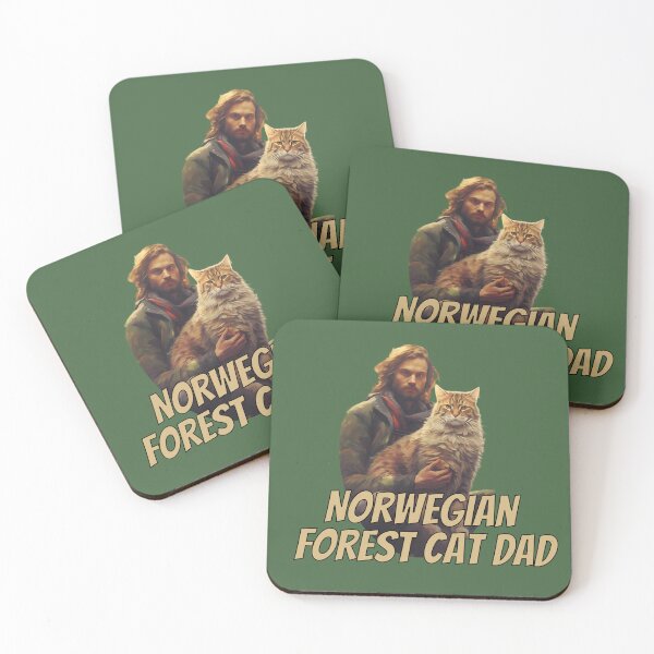 Item preview, Norwegian Forest Cat Dad designed and sold by lunarhalomedia.