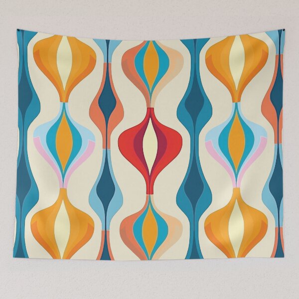 Item preview, The Cat's Eye: a Mid-Century Modern, retro textile pattern by DecoTiler designed and sold by DecoTiler.