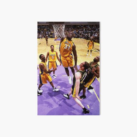 Shaquille O'neal young bully - basketball moments Art Board Print by  HoopHouse