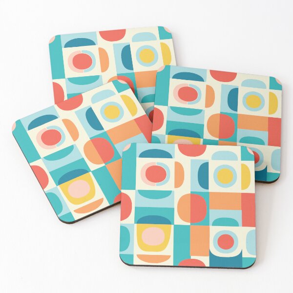 Item preview, The Tetravalent: a Mid-Century Modern, retro textile pattern by DecoTiler designed and sold by DecoTiler.