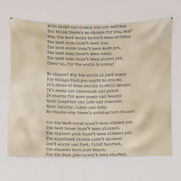 Item preview, Opportunity - Berton Braley Poem - Literature - Typewriter Print - Vintage designed and sold by Studio Grafiikka.
