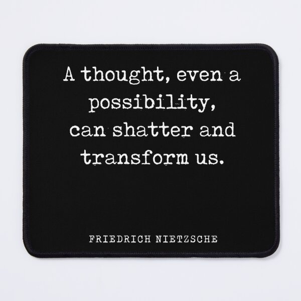 Item preview, A thought, even a possibility - Friedrich Nietzsche Quote - Literature - Typewriter Print - Black designed and sold by Studio Grafiikka.
