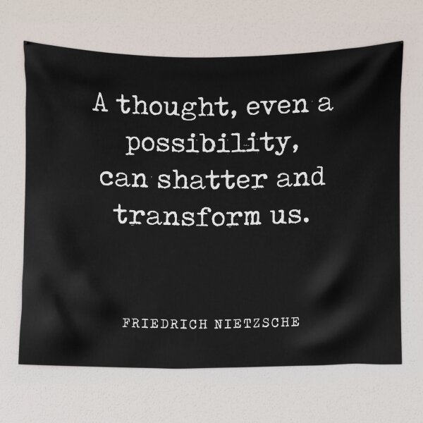 Item preview, A thought, even a possibility - Friedrich Nietzsche Quote - Literature - Typewriter Print - Black designed and sold by Studio Grafiikka.