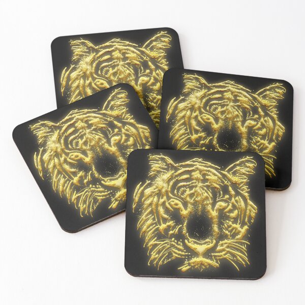 Item preview, Tiger Head Golden 3D art | Tiger head Goden art 3d art  designed and sold by KARTICK DUTTA.