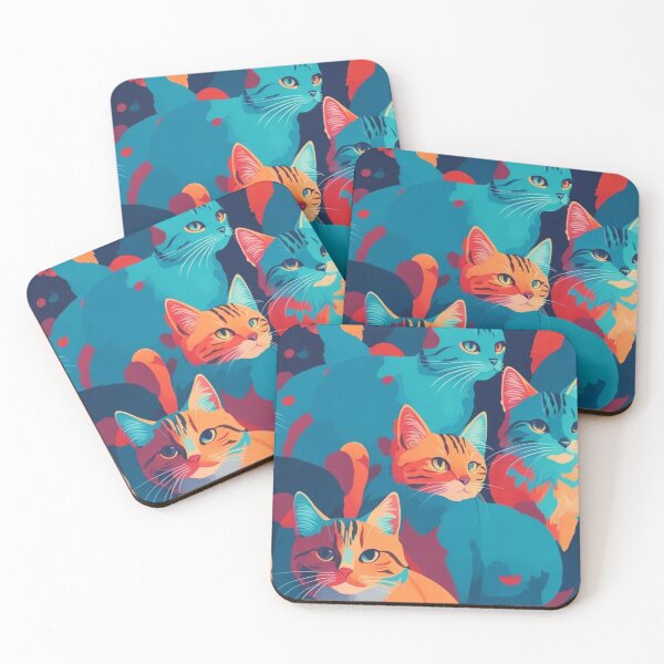 Item preview, Cute Cat aestethic abstract surealistic designed and sold by K-Art-Design.