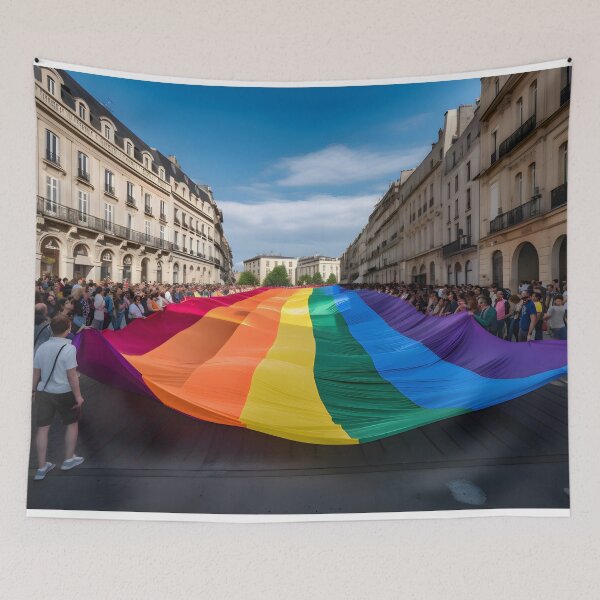 Item preview, A big rainbow flag in the city designed and sold by vialgames.