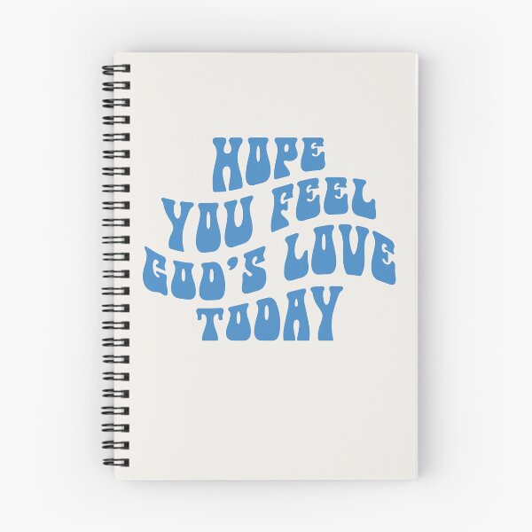 Item preview, Hope You Feel God's Love Today Wavy Typography-Blue by Bossy Cat Home designed and sold by BossyCatHome.