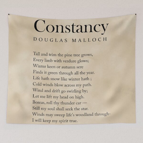 Artikelvorschau, Constancy - Douglas Malloch Poem - Literature - Typewriter Print 1 - Vintage entworfen und verkauft von Studio Grafiikka.