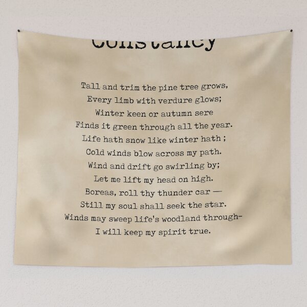 Artikelvorschau, Constancy - Douglas Malloch Poem - Literature - Typewriter Print 2 - Vintage entworfen und verkauft von Studio Grafiikka.
