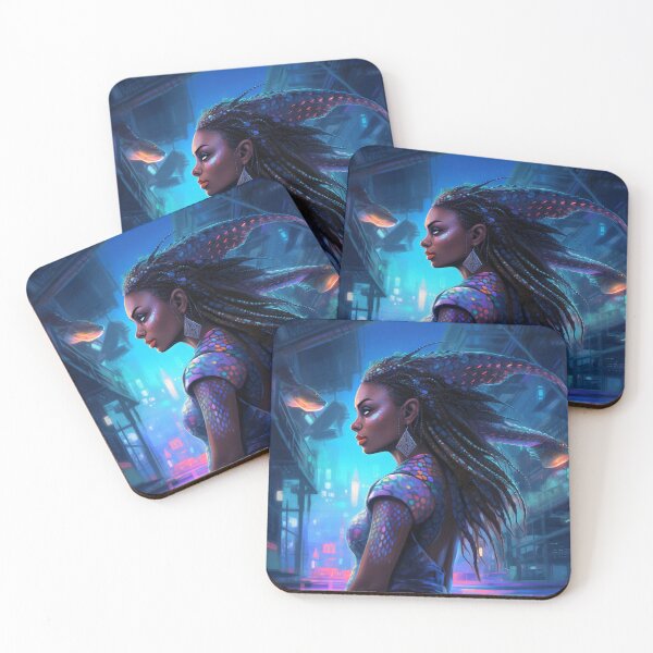 Item preview, Cyberpunk Mermaid Saesha designed and sold by Artbyminga.
