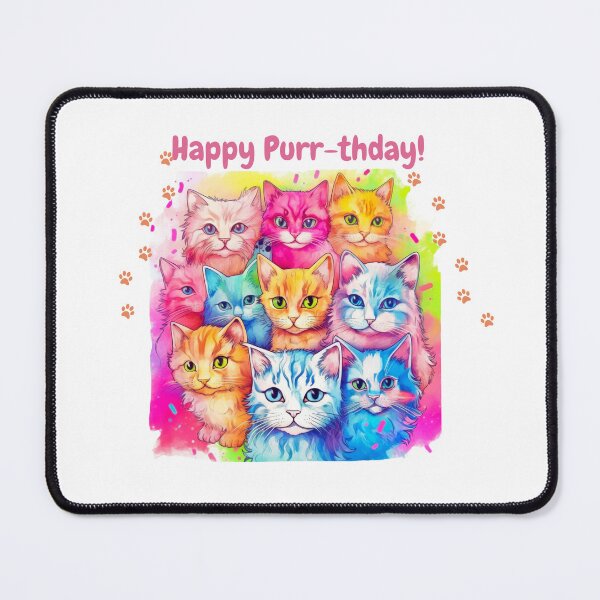 Item preview, Happy purr-thday designed and sold by sukanda.