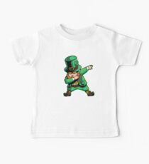 Dabechaun Dabbing Leprechaun St Patrick Day Shirt March 17th Baby Tee