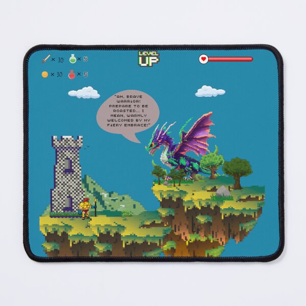 Item preview, Dragon | Pixels | Funny | Video Games designed and sold by LynZorArts.