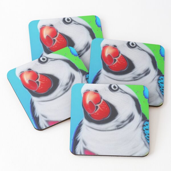 Item preview, Parrot with a cracked beak staring you down designed and sold by Petsarelove.