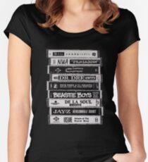 Hip Hop Tapes Fitted Scoop T-Shirt