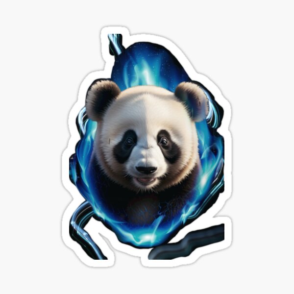 Vista previa del artículo con la obra «panda de llama azul», diseñado y vendido por StevyWinder.