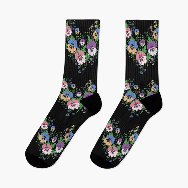 Item preview, Pansies Floral Retro Gardening Ukrainian Vyshyvanka Style designed and sold by r-silver.