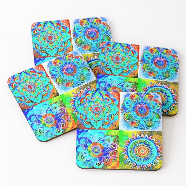 Item preview, Colorful and vibrant mandala art pattern designed and sold by Earth Nature Creations.