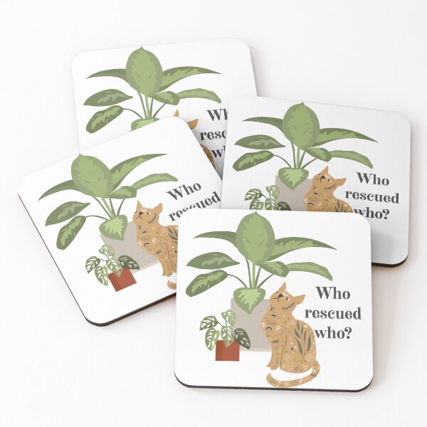 Artikelvorschau, Wer hat welche Pflanze und welche Katze gerettet? entworfen und verkauft von MystiqueButique.