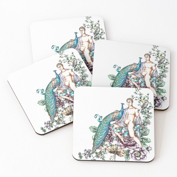Item preview, adam and eve in garden of eden with peacock designed and sold by letsgow8th.
