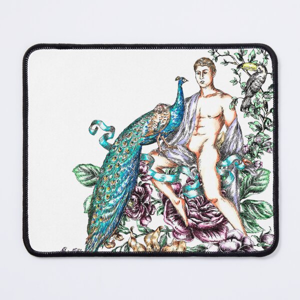 Item preview, adam and eve in garden of eden with peacock designed and sold by letsgow8th.