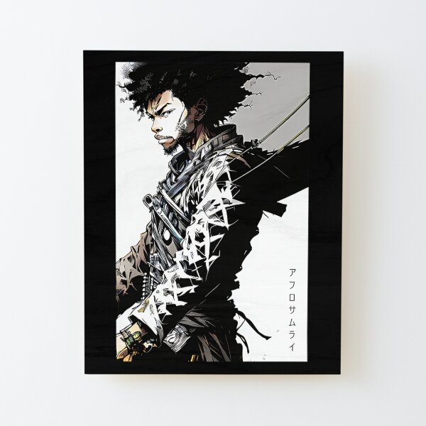 Anime Afro Samurai' Poster, picture, metal print, paint by Syafia Studio