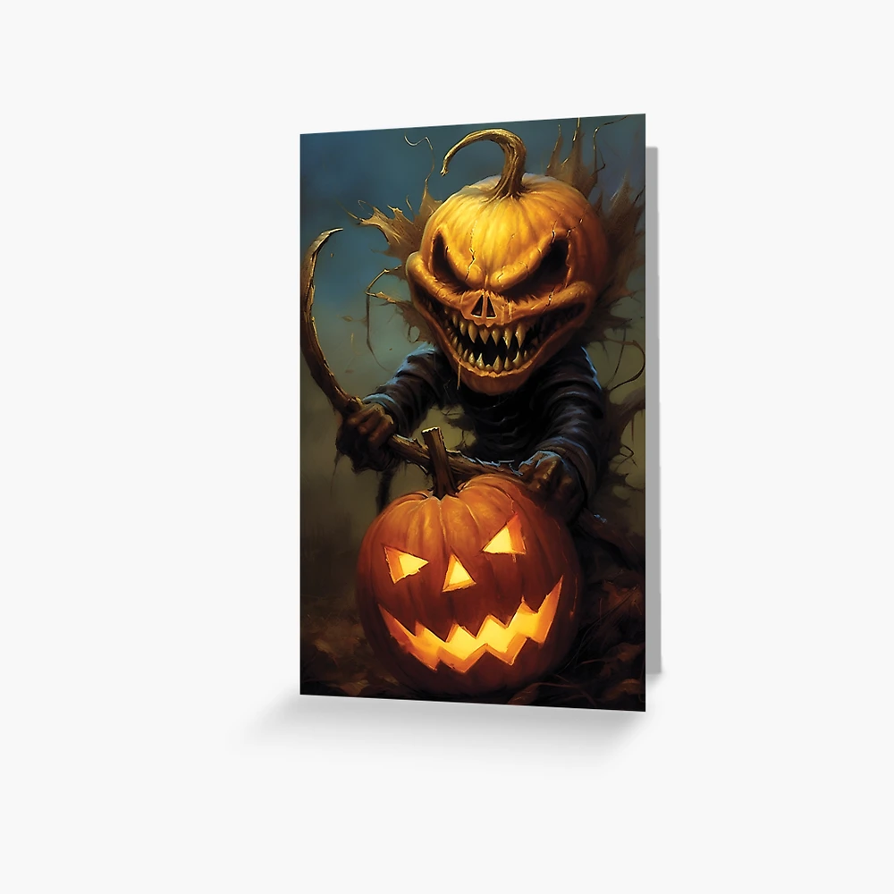 Pumpkin Head Monster, Vintage Halloween Aesthetic, Dystopian