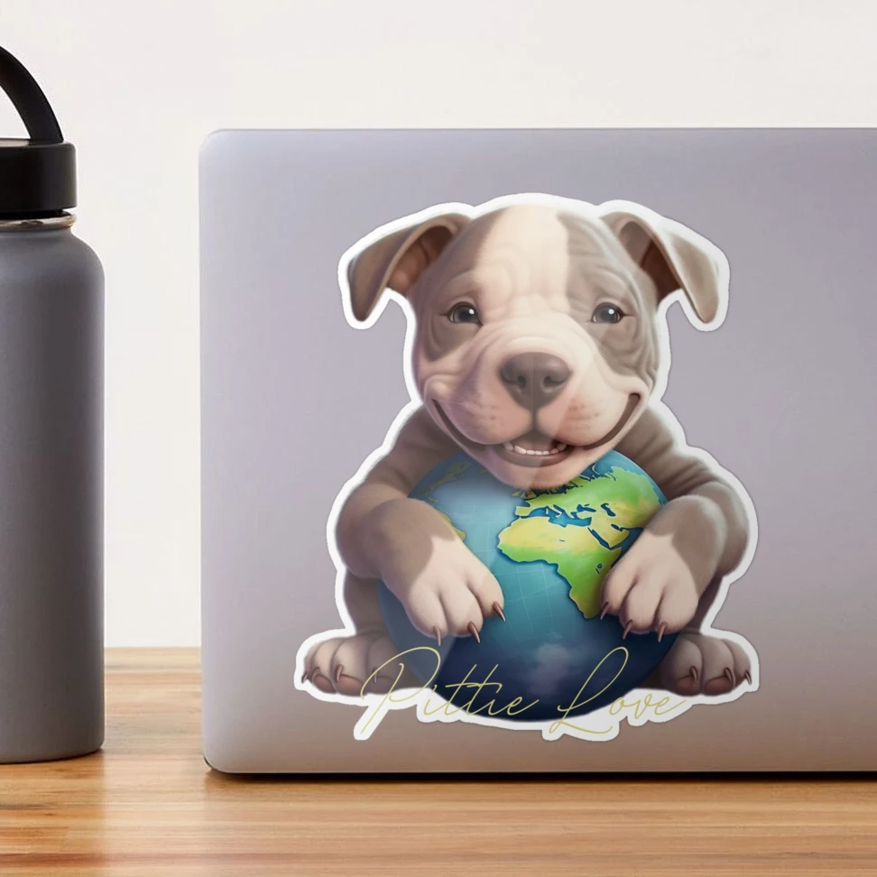 Pittie Love: Celebrate Your Passion for Pit Bulls, Gift for Pitbull Lovers,  Pit Dad, Pit Mom, Pit Bull Advocacy | Sticker