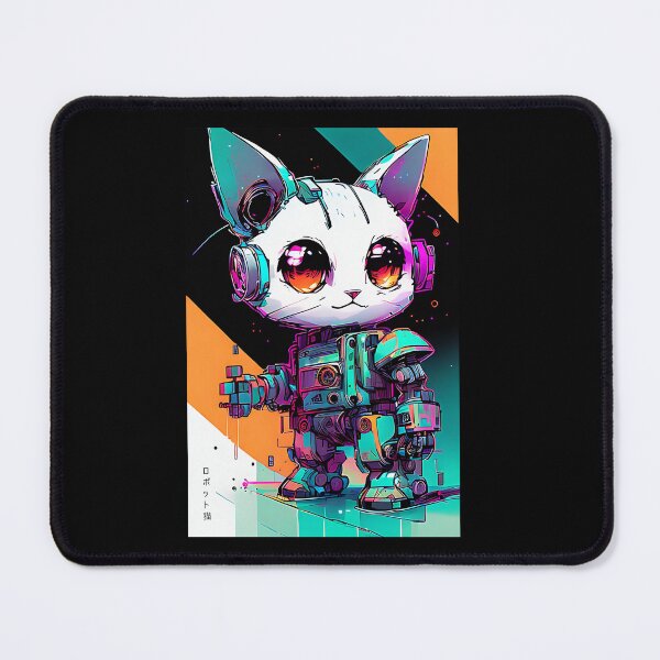 Item preview, Cute Robot Cat - Inkpunk designed and sold by CyberInc.