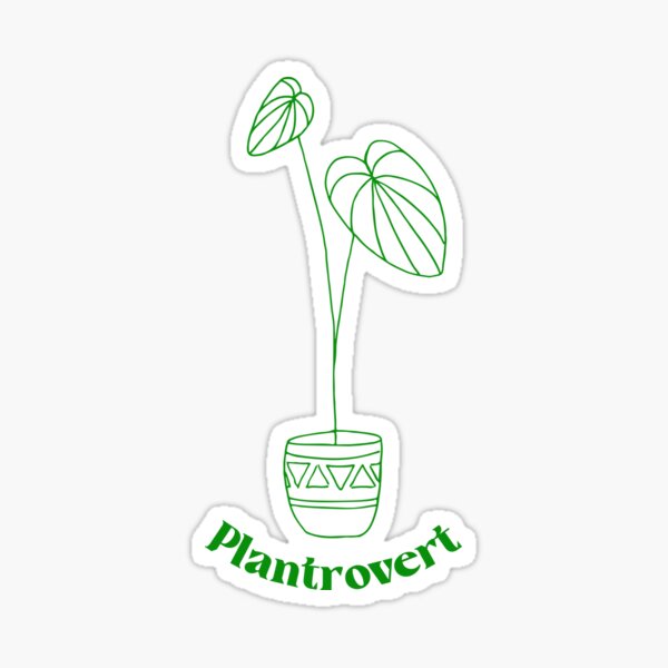 plantrovert, plant sticker for water bottle, plant store, plant gifts, –  The Vinyl Rose