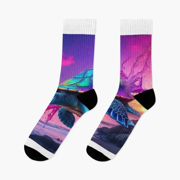 Item preview, Turtle Neon Sunset designed and sold by wilLisonePolli.