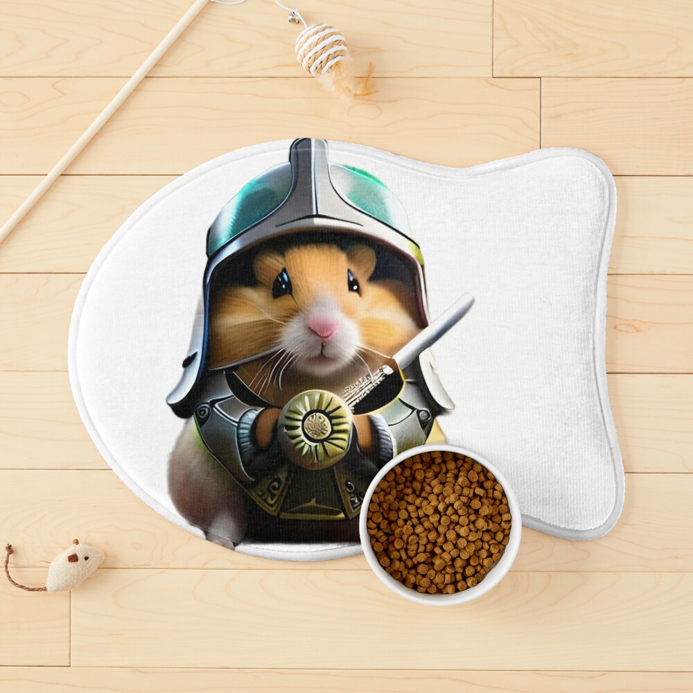 Adorable Hamster in Futuristic Armor with Gun - Cute and Fierce